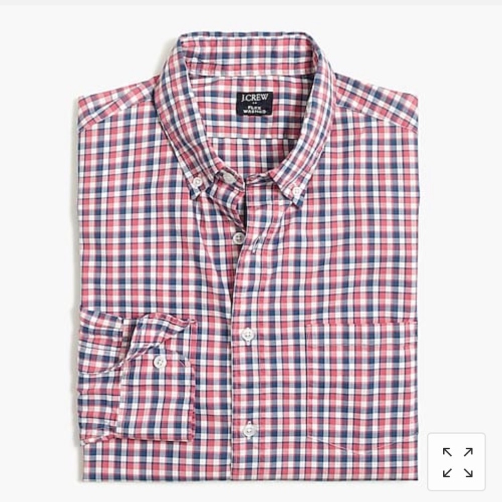 NWT J. Crew Factory Plaid Sim button down shirt